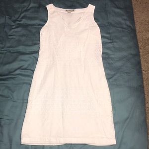 White eyelet dress